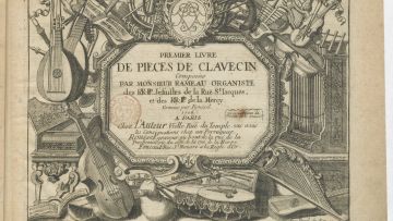 Page de titre du premier livre de clavecin de J-Ph. Rameau